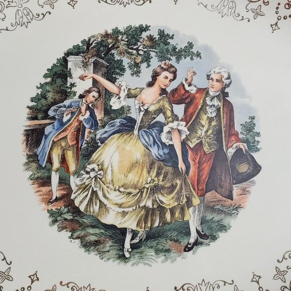 Vintage Sabin Crest O Gold 22K Warranted Platter - Picture 2 of 6